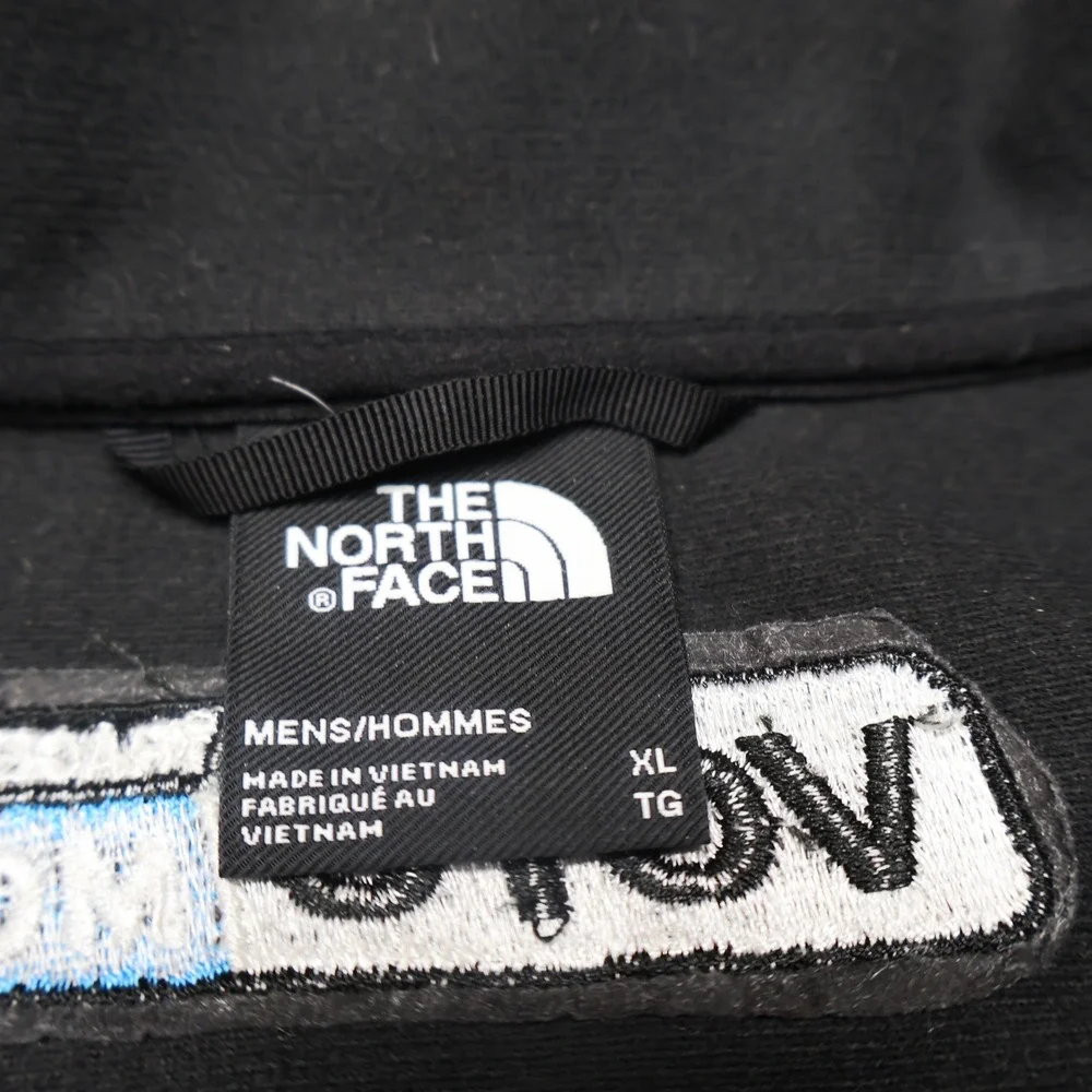 North Face Vest Men XL Gray Castle Rock Softshell Rain Wind Full Zip Hiking LOGO